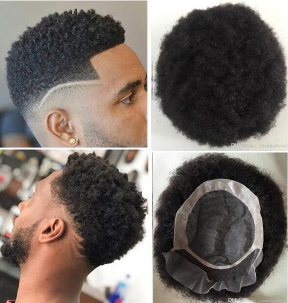 

men hair system mens hairpieces afro hair lace front with mono npu toupee jet black brazilian remy human hair replacement for black men