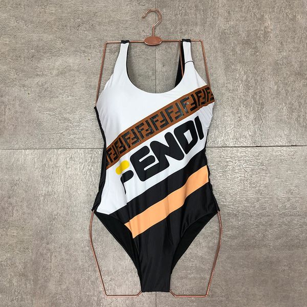 

2020 designer fashion cross sling letter print swimwear bikini for women swimsuit bandage bathing one-piece suit s-xl, White;black