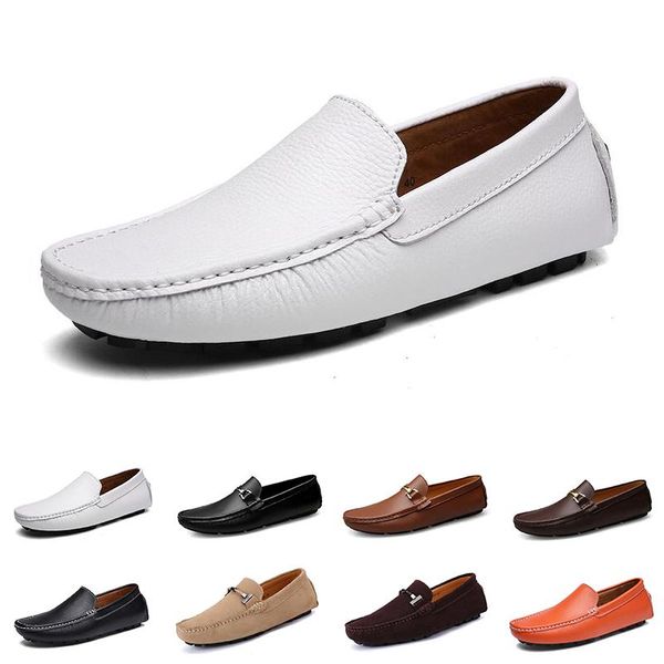 

sale men casual shoes espadrilles triple black white brown wine red mens leather sneakers outdoor jogging walking color #17