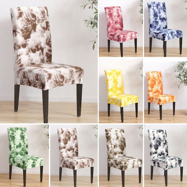 

2019 fashion washable stretch home dining chair cover printing protector slipcover party banquet wedding decoration