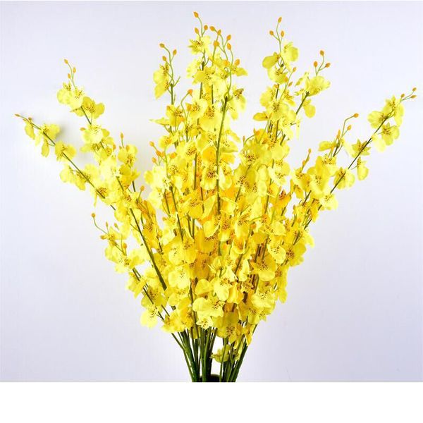 

бабочка орхидеи искусственные цветы букет 5 вилы phalaenopsis поддельный цветок фестиваль свадьба домашнее украшение аксессуары