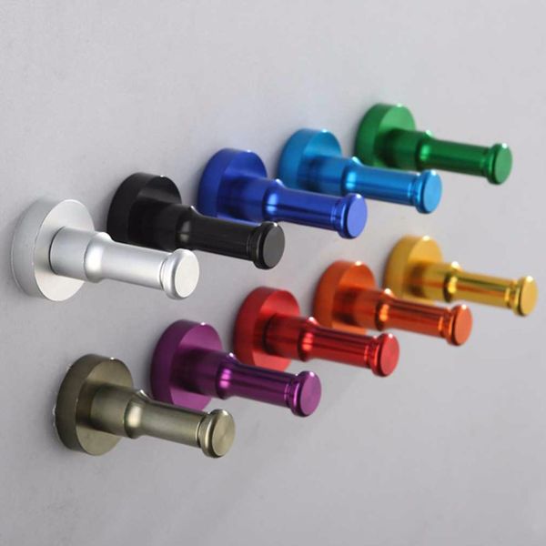 

2018 space aluminum diy towel storage wall hook nail bathroom kitchen clothes key hat rack bag hanger holder organizer 10 colors