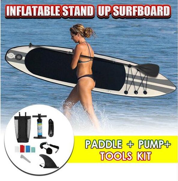 

2019 new arrival 320x78x15cm inflatable urfboard urfboard paddle urf board water port up the joint of the afety rope pump