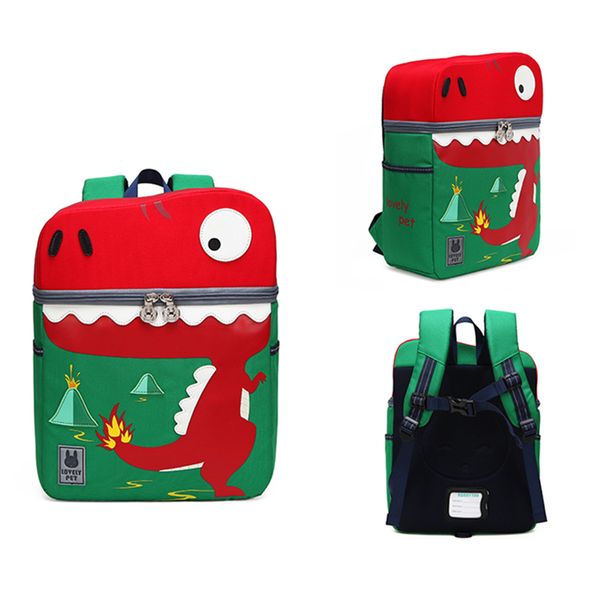 

primary school boys and girls modeling cartoon schoolbag grades 1-3