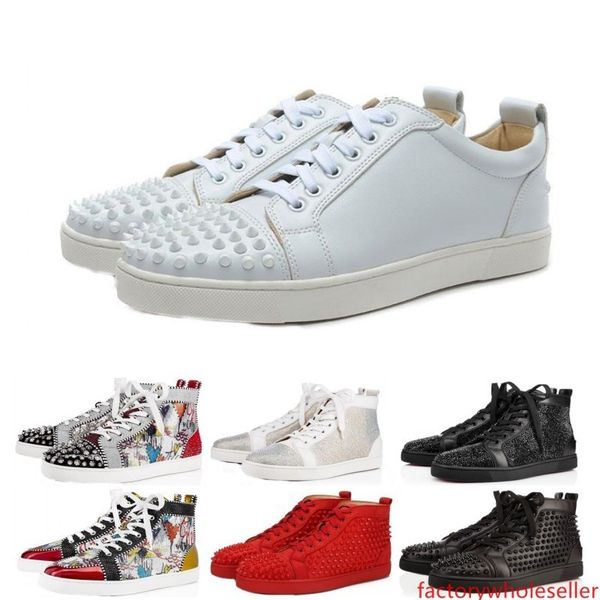 

ace luxury designer brand studded spikes flats casual shoes shoes for men women party lovers genuine leather sneakers