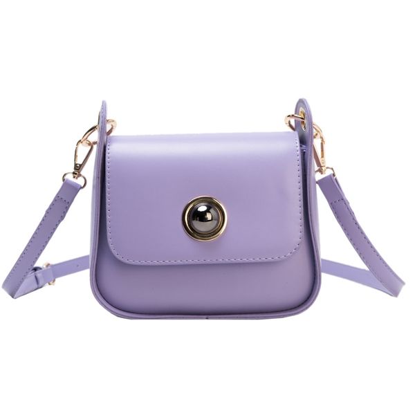

shoulder bag lady fashion messenger bag female youth dating square women pu leather temperament small purple