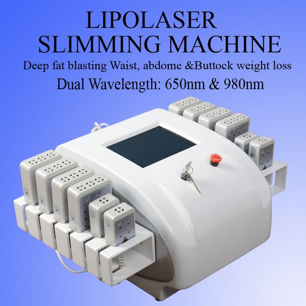 

popular laser fat burning loss weight products dual wavelength 650nm 980nm lipo laser machine solon use, Black