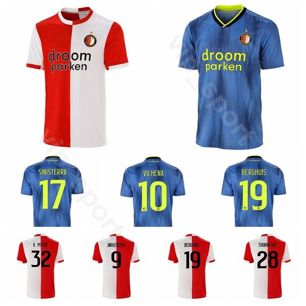 

19-20 feyenoord rotterdam soccer 32 persie jersey 28 toornstra 10 vilhena 8 clasie 15 malacia 22 bijlow 19 berghuis football shirt kits, Black;yellow