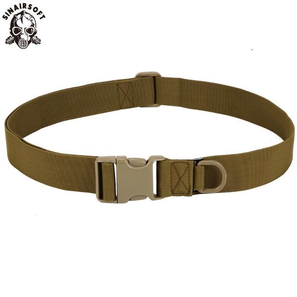 

outdoor simple tactical belt equipment wear bag riding inside nylon bag deputy belt fastening tape sport tactical, Black;gray