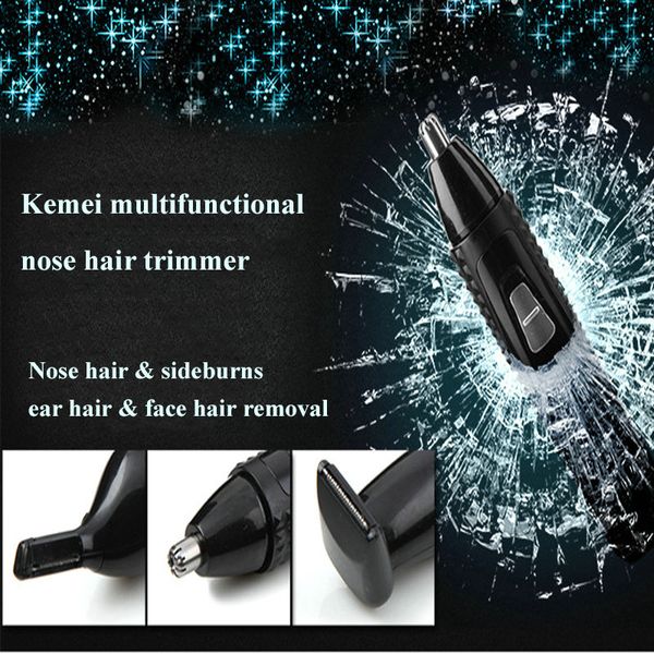 

kemei 3-in-1 rechargeable electric nose hair trimmer ear sideburns miglior rifinitore per naso e orecchie clipper km-309 kejrh