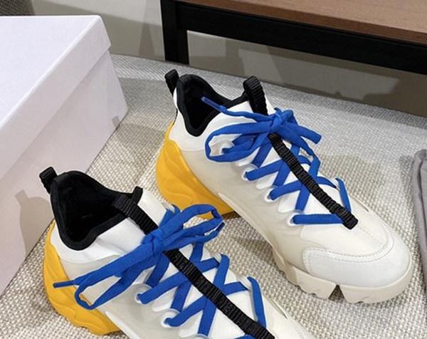 

2020 fashion famous designer product womens shoes d family platform platform muffin old daddy shoes design flat lacing casual sneakers ck002, Black