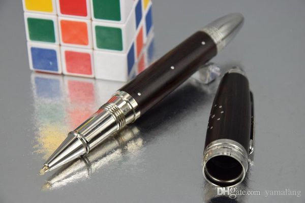 

good quality black wool pen limited edition silver clip roller ball pen no box, Blue;orange