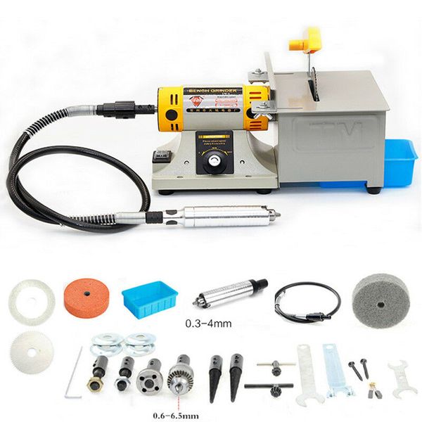 

tm-2 350w jewelry rock polishing buffer machine bench lathe & polisher tool kits