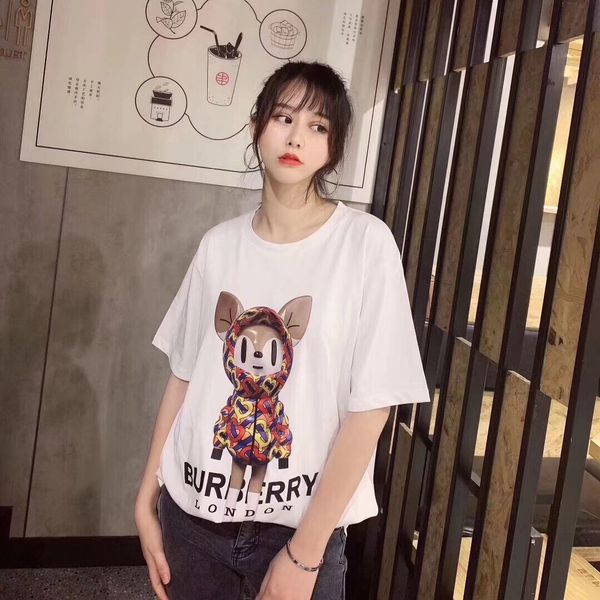 

new womens tee shirt designer casual 2020 short sleeve t-shirt fashion luxury womens splice t-shirt cloth csl20022906, White