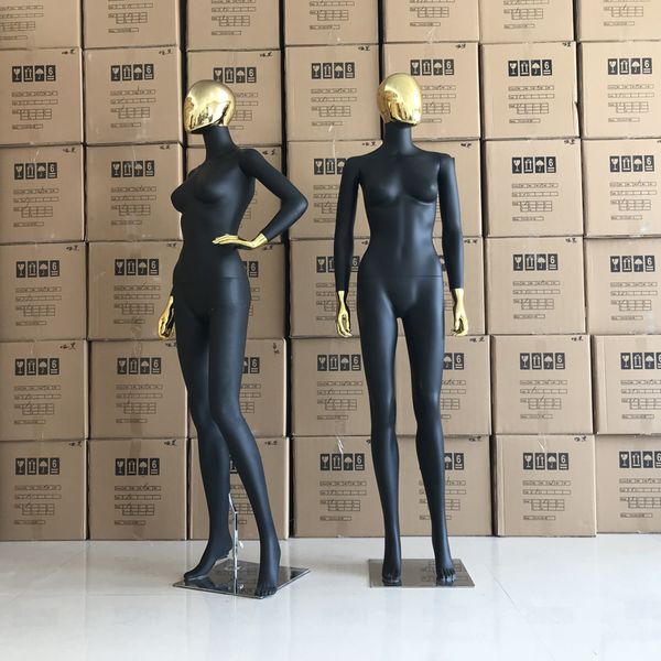 

fashion head face female model black color mannequin factory direct sell, Khaki