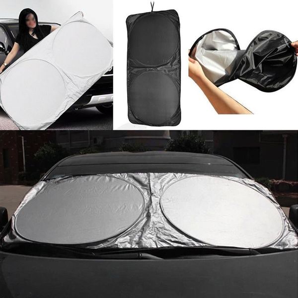 

car vehicle front window auto windshield block cover sun shade visor folding