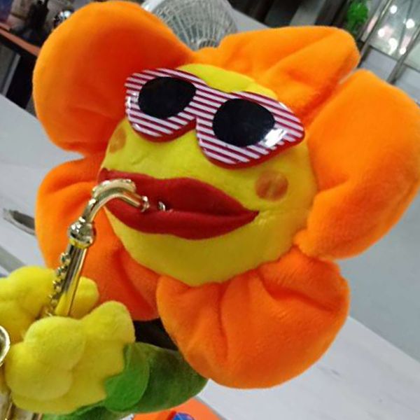 

singing dancing saxophone sunflower toy usb charging electric toy