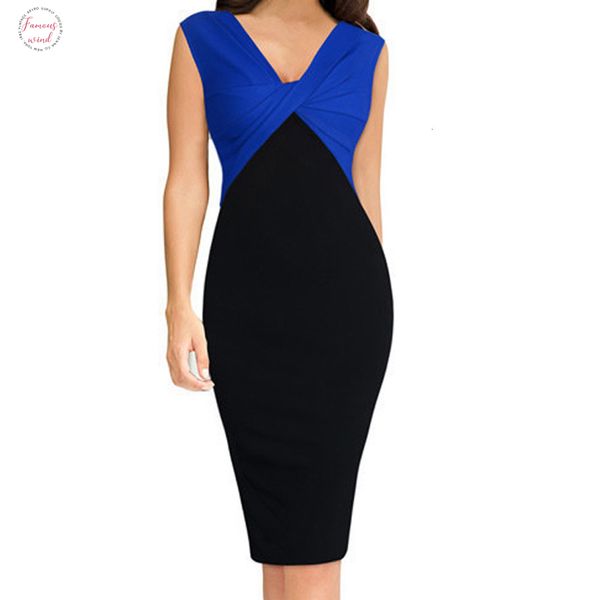 

summer women dresses solid girl fold sleeveless female work dress patchwork sleeveless v neck dress designer clothes, Black;gray