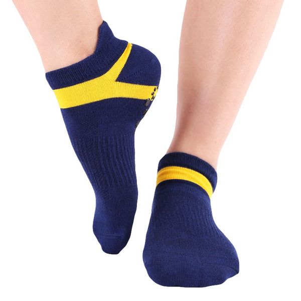 

women cotton non-slip yoga socks with grips breathable anti skid floor socks breathable pilates gym fitness sports, Black