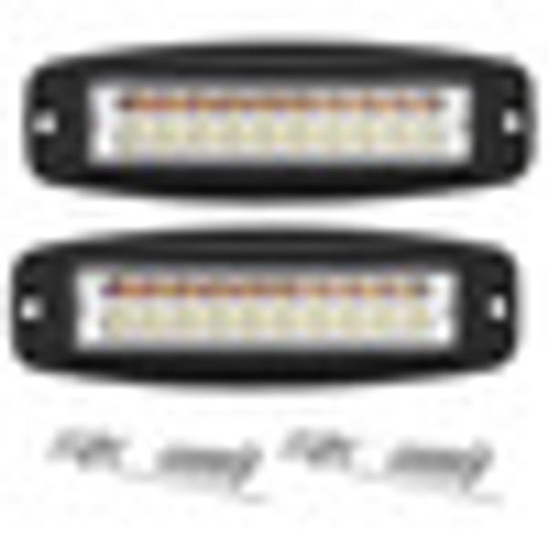 

2pcs 7inch flush mount led work light bar flood reverse fog lights 12v24v truck