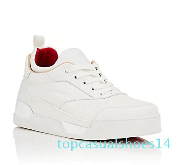 

new black aurelien flat sneakers men's sneakers red bottom shoes double color rivets low wholesale t01