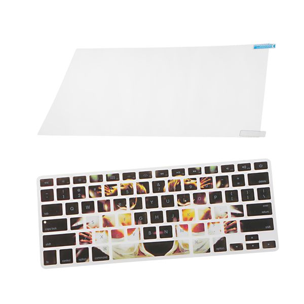 

keyboard sillicon cover+ anti-blue screen protector film for macbook 13