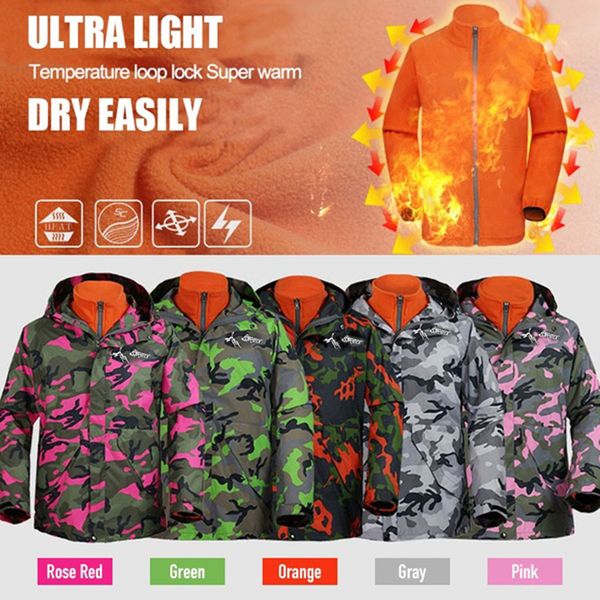 

winter jacket men camouflage hooded coats couple casual autumn winter long sleeve hooded zipper fleece outdoor casual jackets, Black;brown