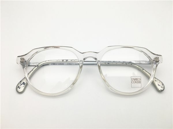 

brand design women men transparent color optical frame spectacle frame optical clear prescription lenses dl5208-f, Silver