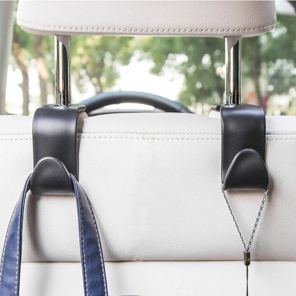 

practical 4 pcs car vehicle back seat headrest organizer hanger storage hook for groceries bag handbag durable