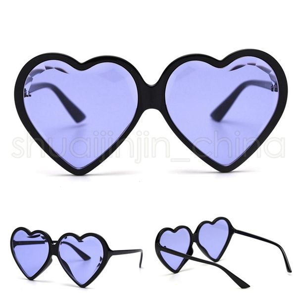 

women luxury love sunglasses fashion popular heart frame uv protection lens eyeglasses summer lady love beach eyewear tta1191-14, White;black