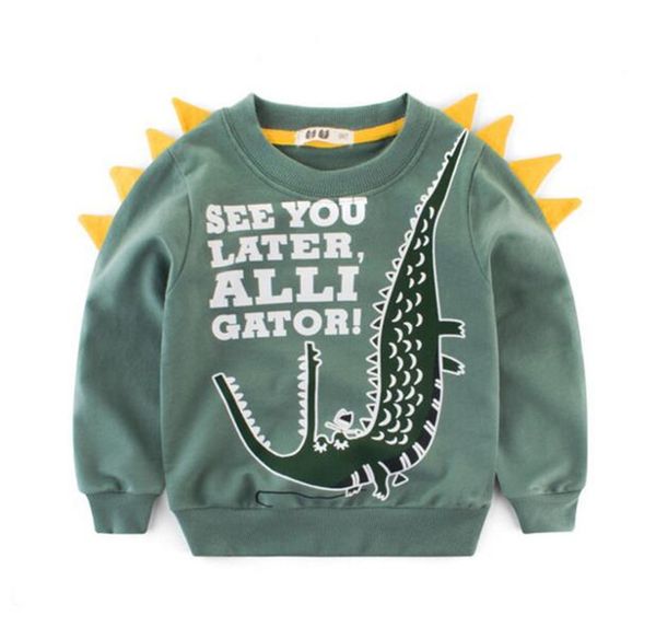 Kids Clothing Baby Sweaters Autumn Newest Fashion Children Cotton Woolen Sweaters Dinosaur Letters For Kids Sweatershirt B11 Free Knitting Patterns