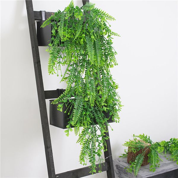 

artificial decoration green vine delicate artificial garland plant vine fake foliage party wedding garden decoration hanging