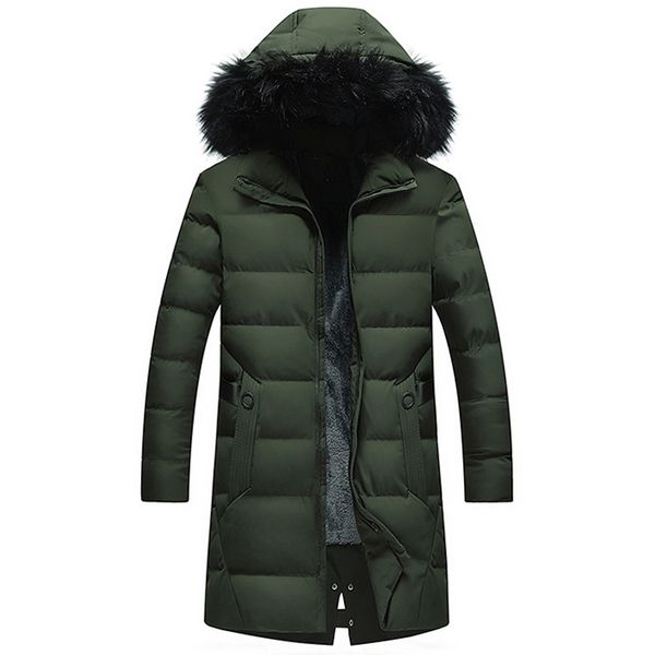 

new winter long parka men thicken warm fleece waterproof coat casual slim brand men clothes jaquetas masculinas para inverno, Tan;black