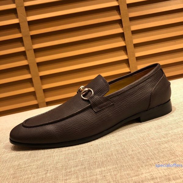 

19ss stress shoes vintage shoe business zapatos dolce g original shoes design men shoes cowhide new fashion burgundy size us 6-11 madaob, Black