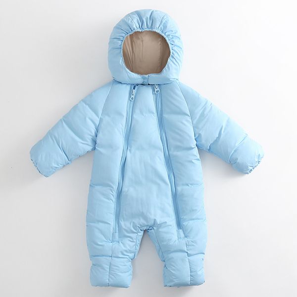 

snowsuits for babies boys girl baby winter coats jacket kid zip thick snowsuit hoodie romper jumpsuit combinaison pantalon, Blue;gray