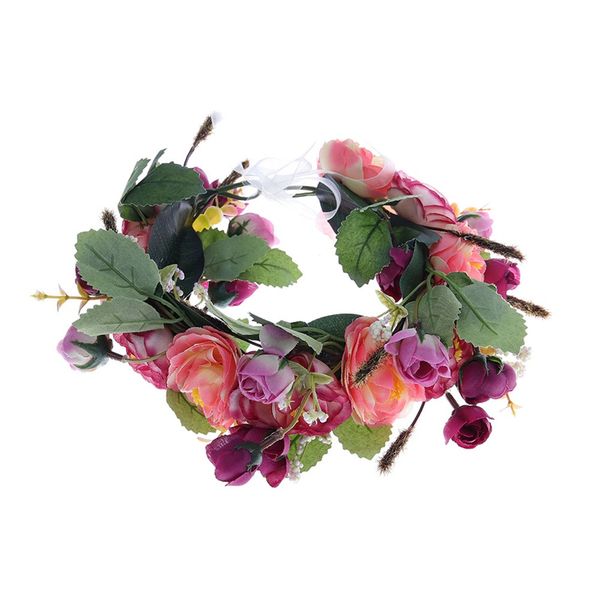

new fashion style hairbands artificial flowers head hoop for gift girls headbands sweet colors kid hair accessories, Golden;white