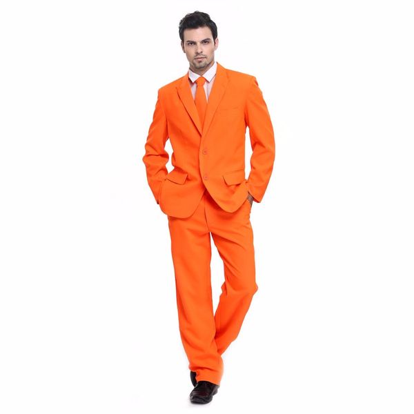 

new arrival groomsmen orange groom tuxedos peak lapel men suits wedding man bridegroom 2 pieces (jacket + pants + tie) l330, Black;gray