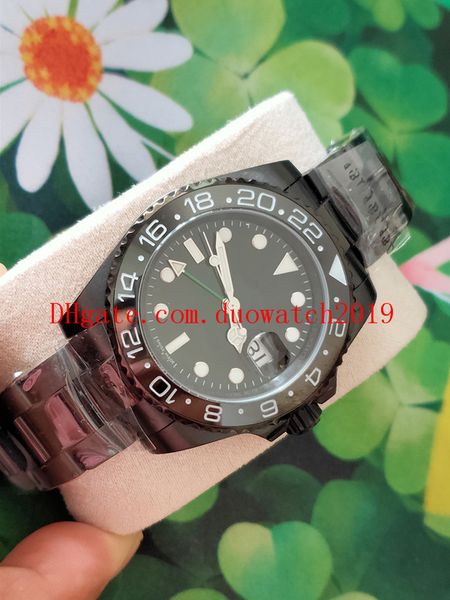 

selling limited edition factory supplier40mm gmt 116710ln black ceramic mens casual watch automatic mechanical brand new wristwatches, Slivery;brown