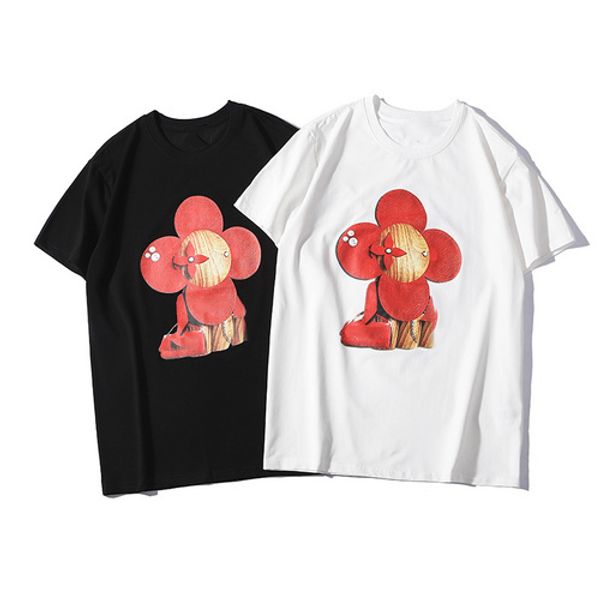 

модный дизайнер футболки для мужчин женщин марка футболка с животным принтом с коротким рукавом роскошные футболки одежда s-2xl топы оптовая, White;black