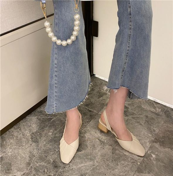 

comfort shoes for women sandals summer heels suit female beige all-match mary jane 2020 women's med comfort block, Black