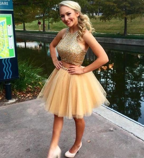 

2019 шампанское две части короткие платья homecoming кристаллы из бисера sexy a-line спинки коктейльные платья мини короткие простые пром пл, Blue;pink