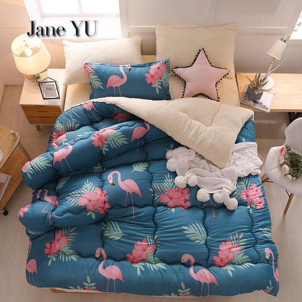 

janeyu winter student's dormitory is thickened core quilt