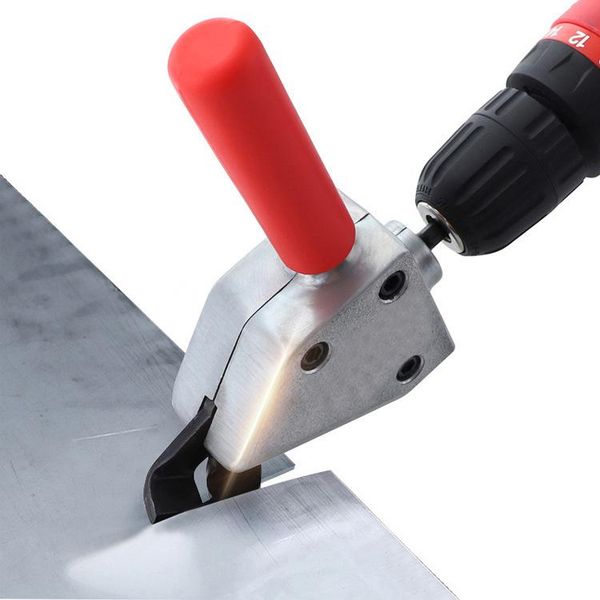 

1/4in nibble metal cutting 6.35 sheet metal nibble cutter hcs drill shear attachment scissors for power tool accessories