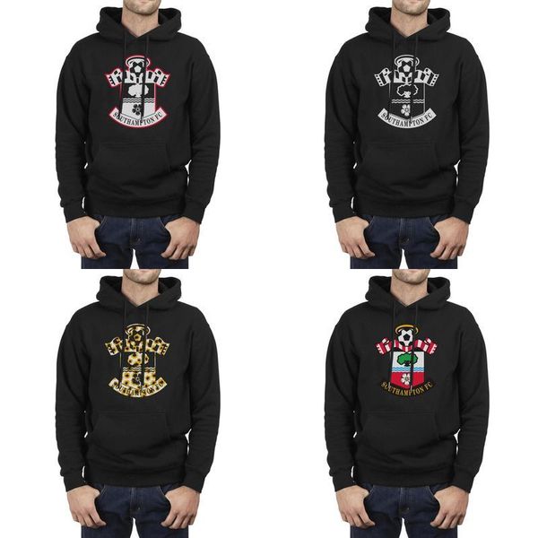 

fashion men f.c.the saints pure white black fleece sweatshirt casual drawstring superhero hoodies white sunflower united f.c. the tree