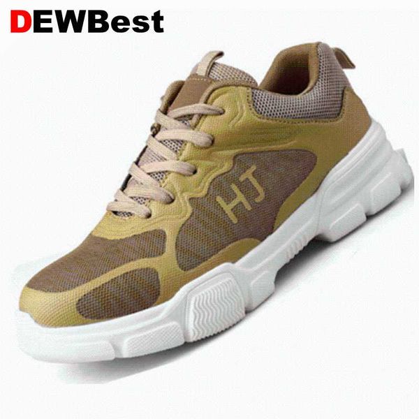

dew2019 new spring and autumn sports labor insurance shoes for male stench-proof and air-permeable ladle head, Black