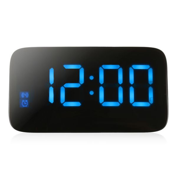 

alarm clock voice control digital led time display electric snooze night backlight desktable clock for home decor zj0365