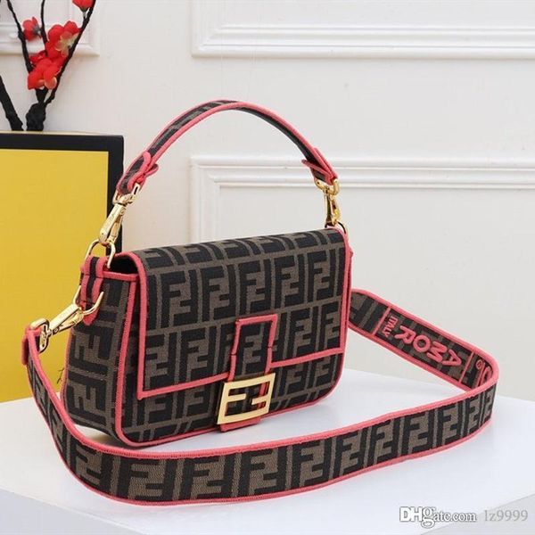 

2020 женский багет roma amor тканевая сумка роскошный дизайнерский женский наплечный мешок cross-body top quality 25 см с коробкой