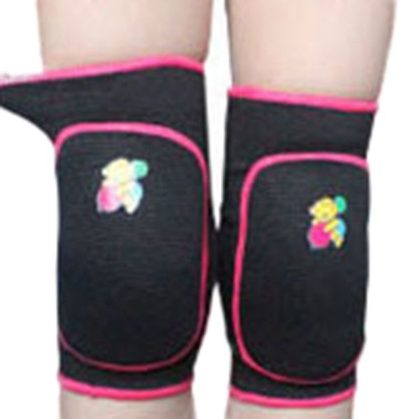 

lovely child boy girl kids knee pad dance training games cotton sports knee pad, Black;gray