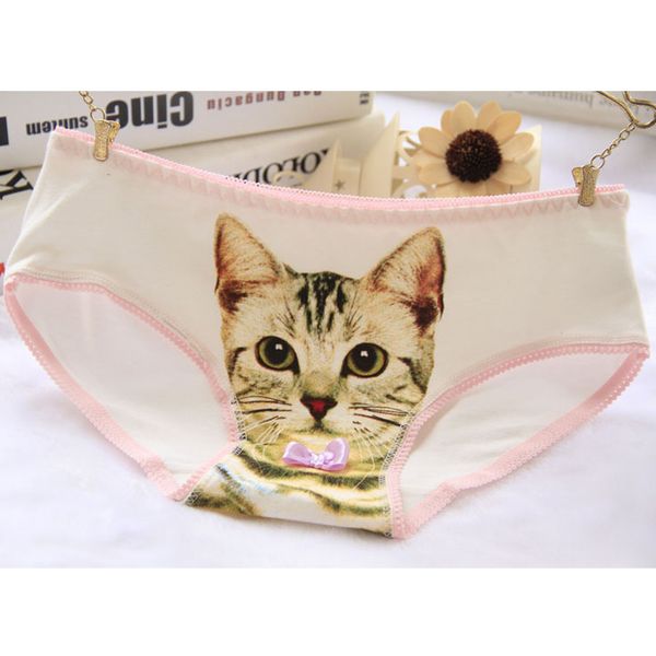 

4pcs/lot cute girl panties underwear cat briefs cotton lingerie soft comfortable panty wholesalenh0011, Camo