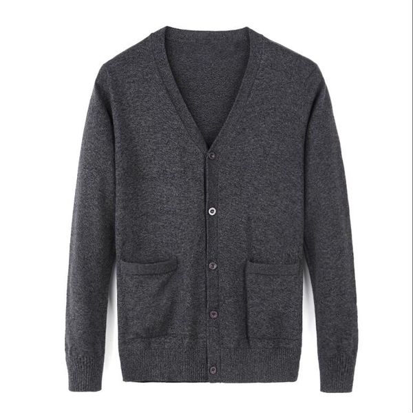

2019 new pp89995 brand vintage cardigan sweater coat men autumn pull homme solid sweaters casual warm knitting jumper sweater male button pu, White;black